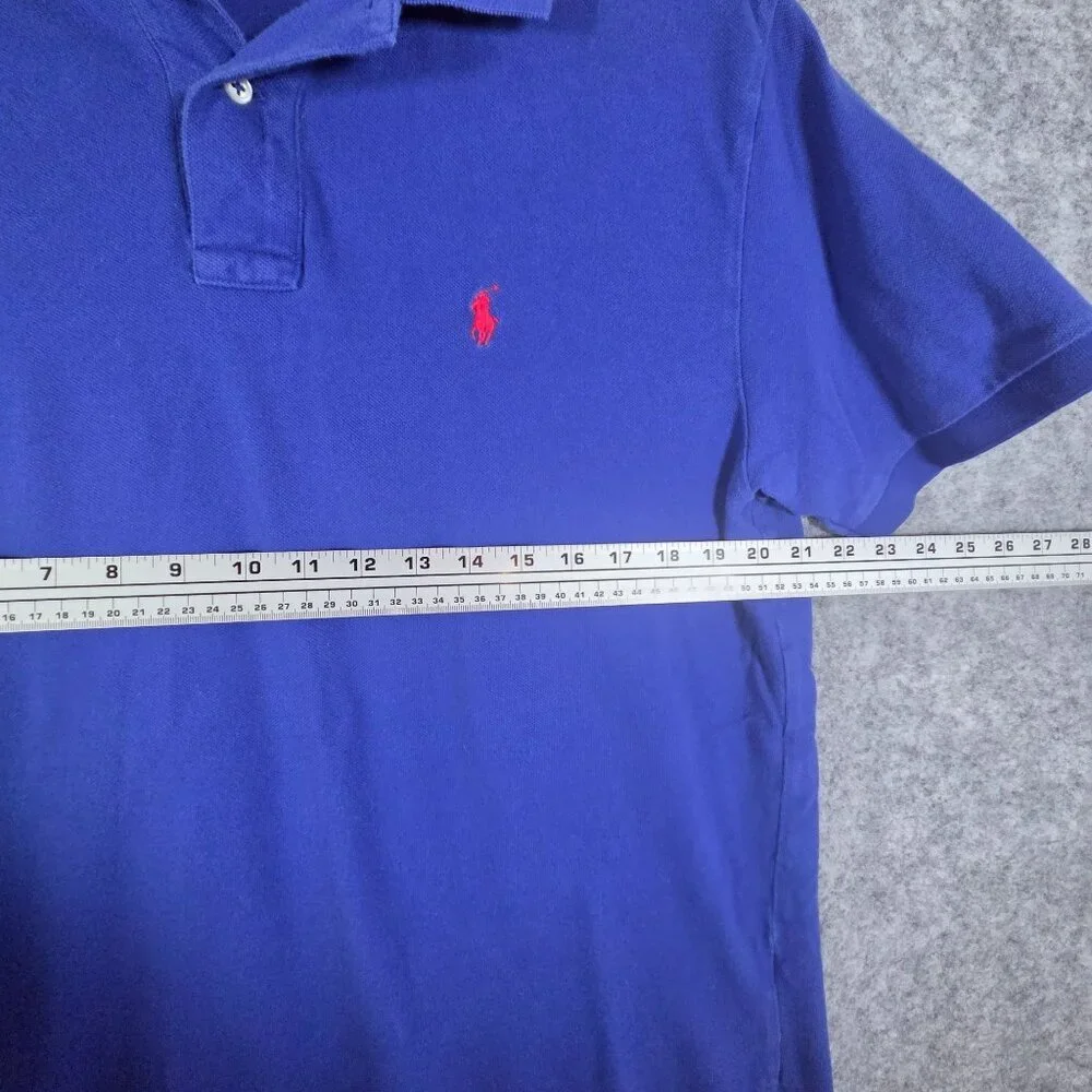 Polo Ralph Lauren Men’s Blue Polo Shirt Size L Short Sleeve Classic Fit Preppy